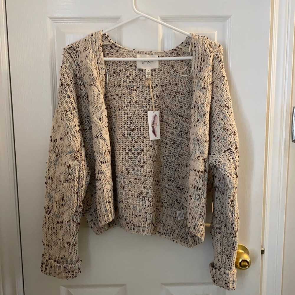 JESSICA SIMPSON Knit Confetti Cardigan Size Small